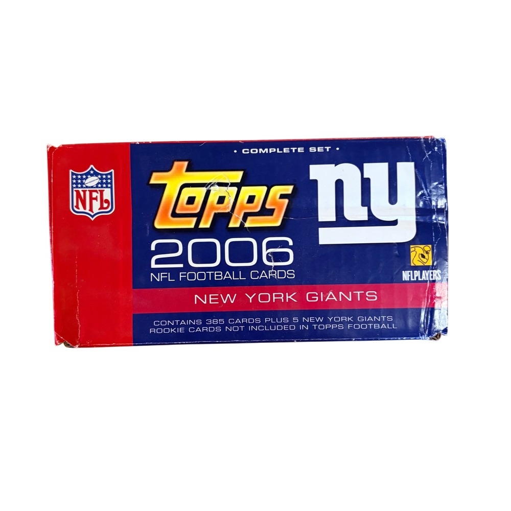 2006 Topps NFL Football New York Giants Complete Set 385 Cards + 5 Rookies